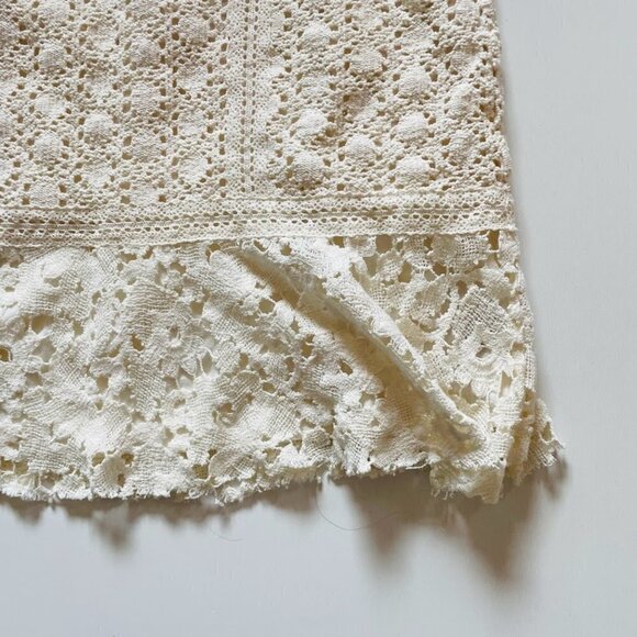 NWT Free People Cross My Heart Mini Dress Lace Crochet Laceup Boho Lined Beach - Picture 8 of 16